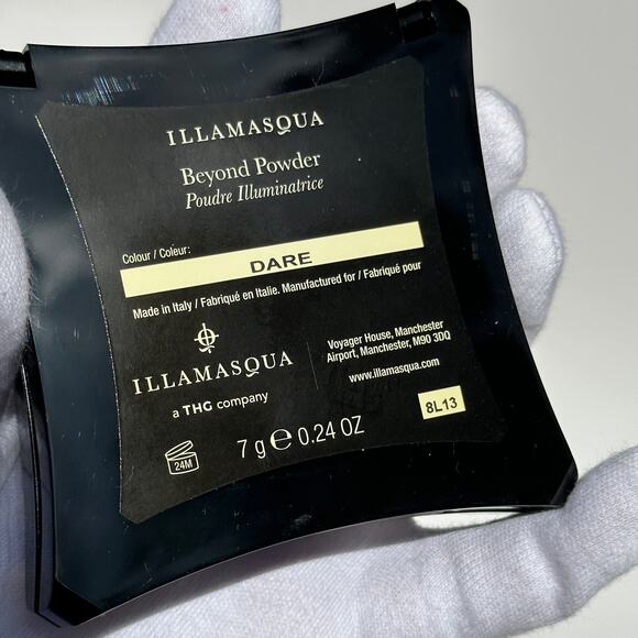 Illamasqua  Beyond Powder Highlighter Compact Dare GORGEOUS Pinky Nude Peach 7g - Picture 9 of 11